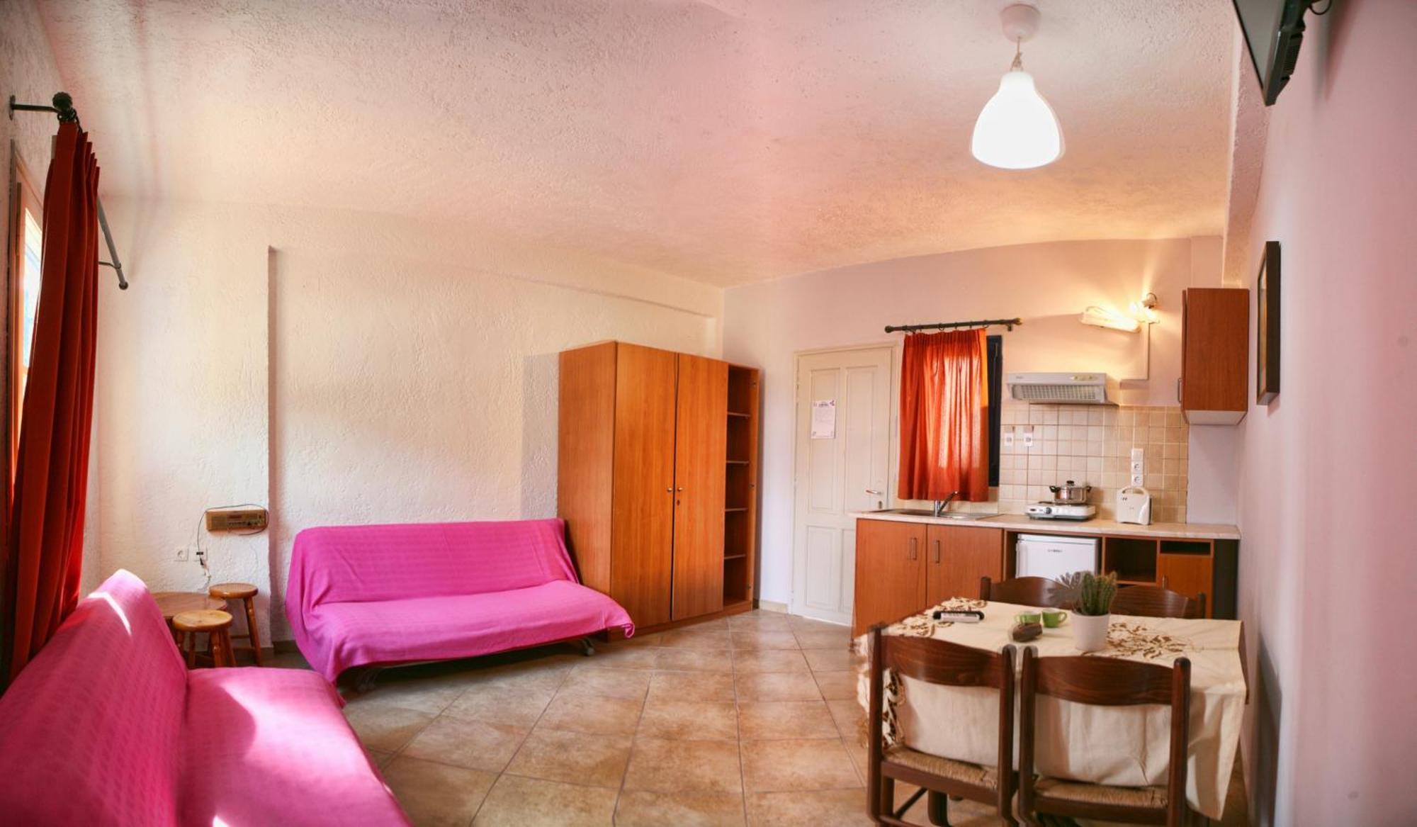 9 Musses Hotel Apartments Skala Mistegnon Zimmer foto